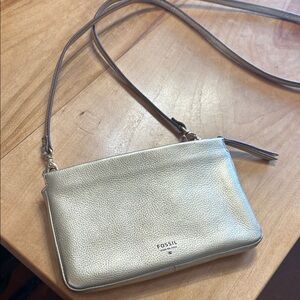 Fossil Metallic gold Crossbody Bag